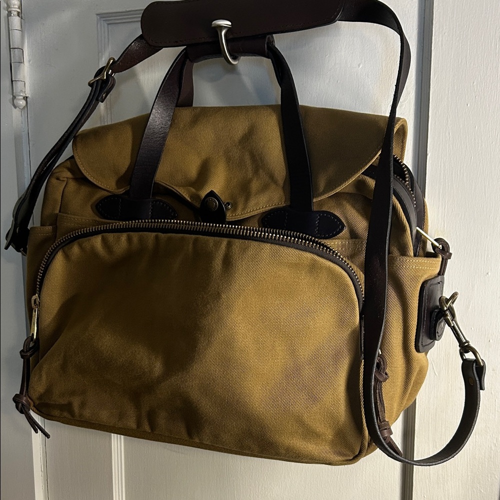 Filson Computer Briefcase Made In USA Tan